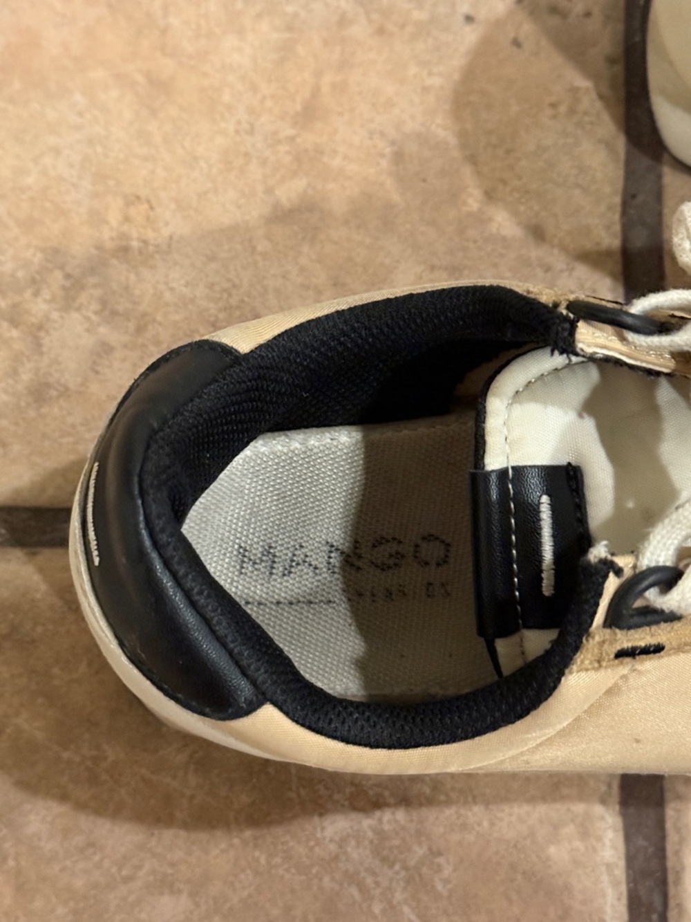 Mango Women's Sneakers in Tan, Cream and Black - Picture 4 of 4